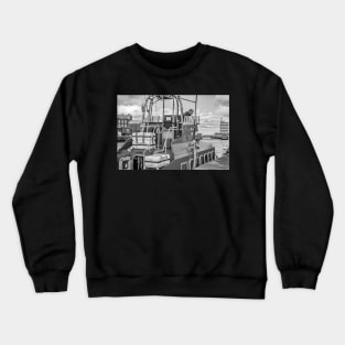 RNLI lifeboat moored in Great Yarmouth Crewneck Sweatshirt